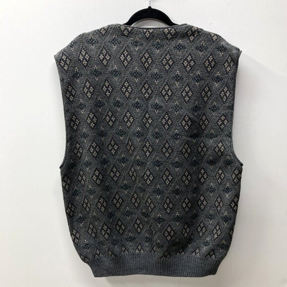 Paolo Conti Vintage Sweater Vest, Men's Size XL, Wool Blend Grandpa Style NEW - Picture 8 of 9